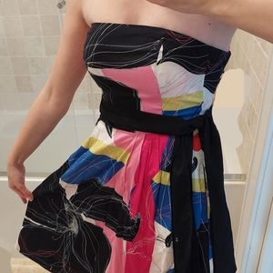 Anthropologie Mid-00s Sz 2 Strapless Dress